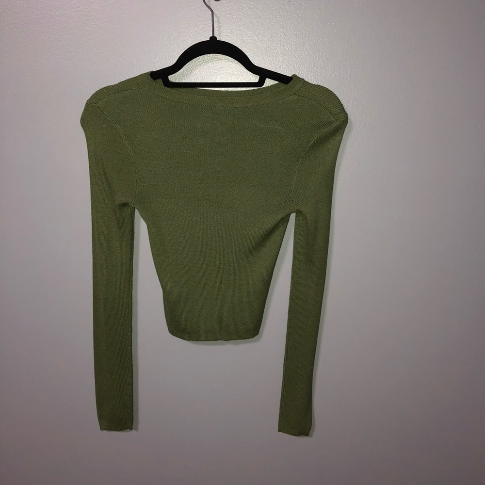 navy green long sleeve - Picture 2 of 2